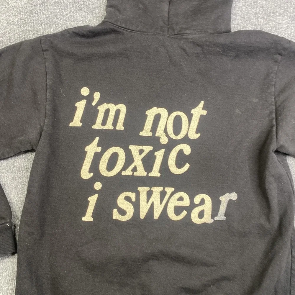 Clinton Kane Hoodie Mens Medium Black I'm Not Toxic I Swear Los Angeles Apparel